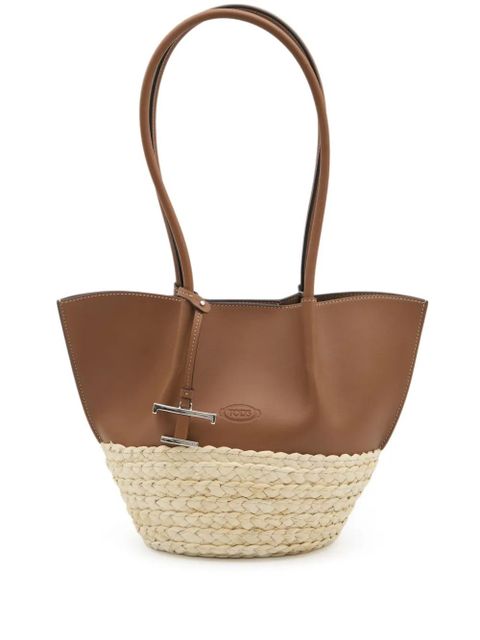 Tod's T Timeless-charm tote bag - Brown - zdjęcie produktu nr 1
