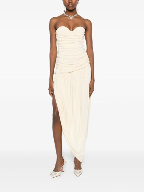 Magda Butrym draped open-leg dress - Neutrals - zdjęcie produktu nr 2