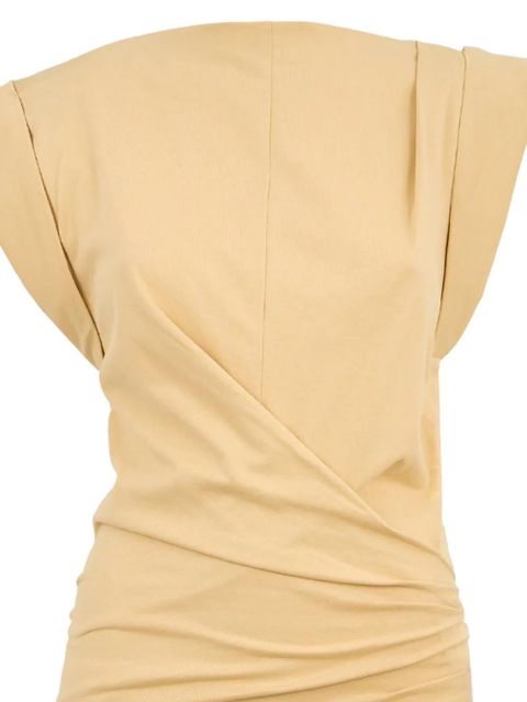 ISABEL MARANT draped short-sleeve blouse - Neutrals