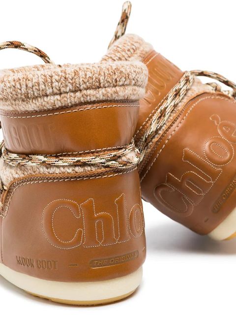 Chloé x Moon Boot snow boots - Brown