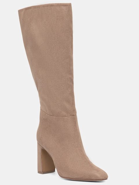 Steve Madden kozaki Speedway damskie kolor beżowy na słupku 11003284 - zdjęcie produktu nr 1