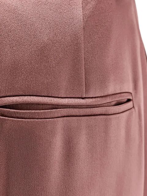 Alysi rear welt-pocket palazzo pants - Pink