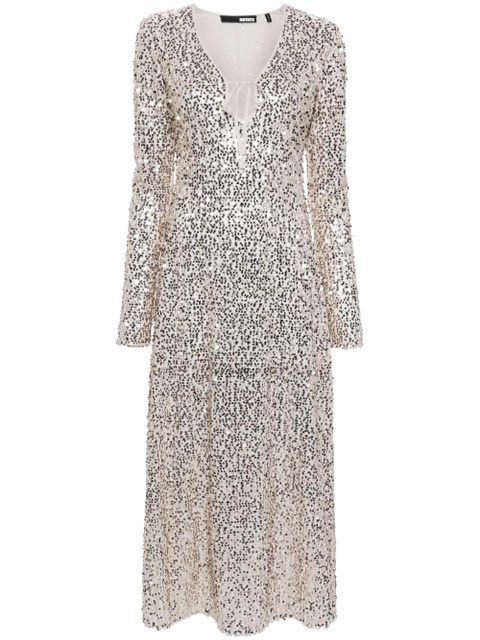 ROTATE BIRGER CHRISTENSEN sequin-embellished dress - Neutrals - zdjęcie produktu nr 1