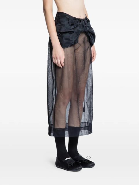 Simone Rocha brocade bow waist skirt - Black - zdjęcie produktu nr 2