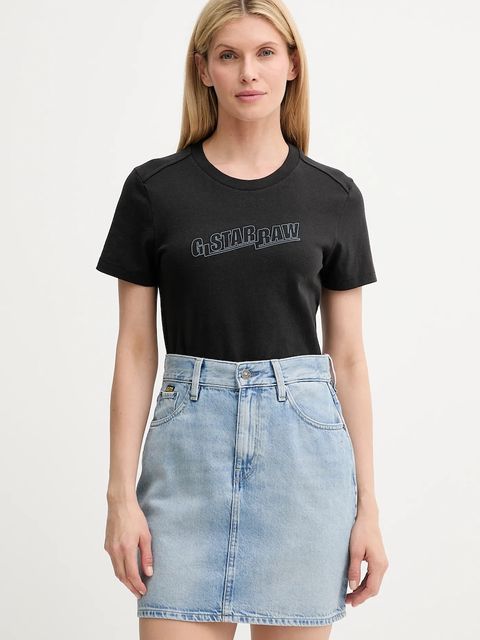 G-Star t-shirt bawełniany damski kolor czarny D26248-D101 - zdjęcie produktu nr 1
