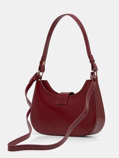 Answear.LAB torebka skórzana kolor czerwony