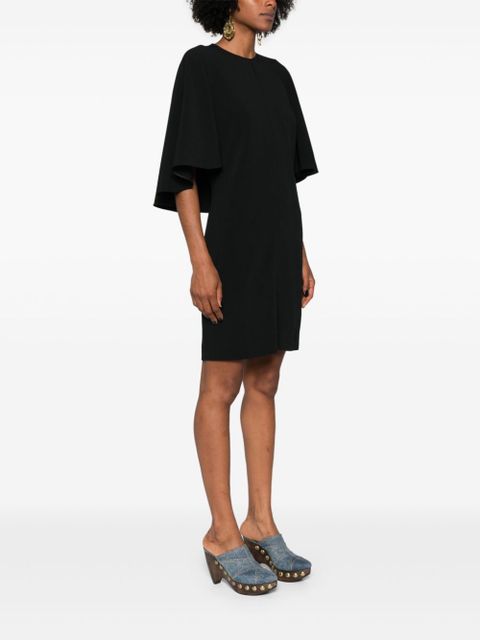 Chloé draped-detail cady mini dress - Black - zdjęcie produktu nr 2