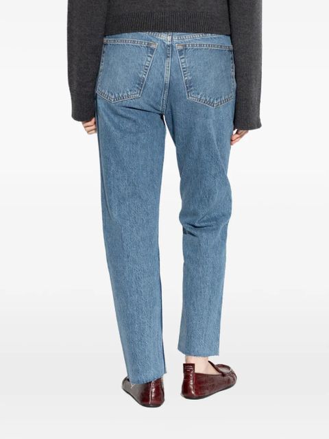 RE/DONE 70s Stove Pipe raw-cut jeans - Blue