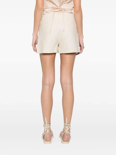 TWINSET floral-embroidery shorts - Neutrals