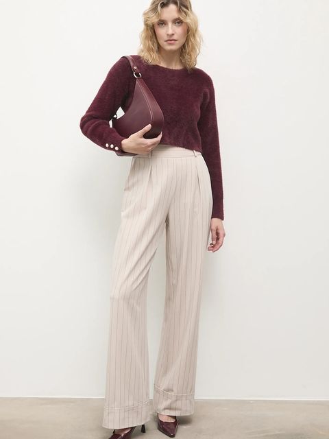 Answear.LAB spodnie damskie kolor czarny proste high waist - zdjęcie produktu nr 2