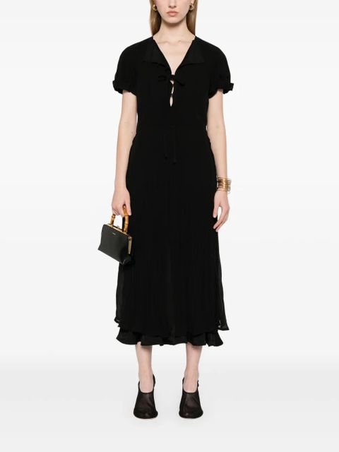 Jil Sander layered maxi dress - Black