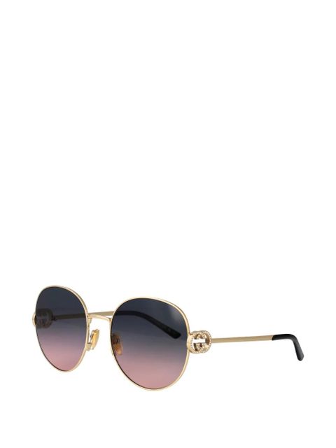 Gucci Interlocking G round-frame sunglasses - Gold - zdjęcie produktu nr 2