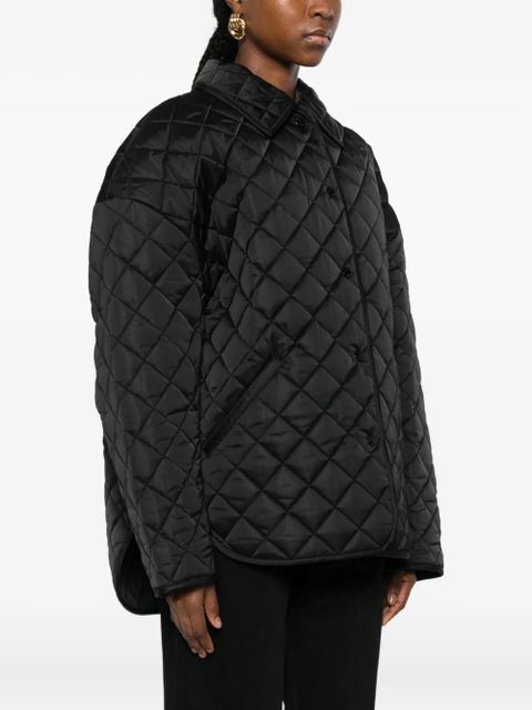 TOTEME collared quilted jacket - Black