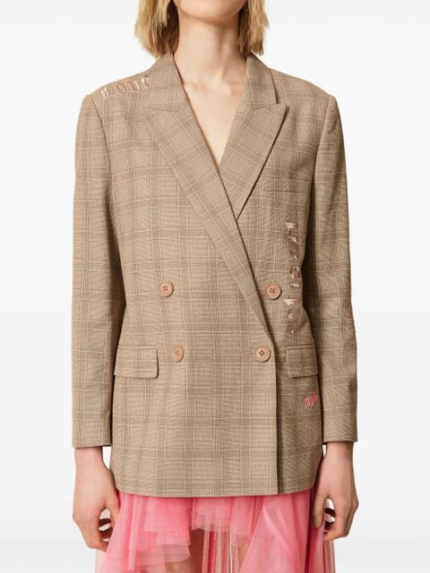 TWINSET x Myfo checked blazer - Neutrals