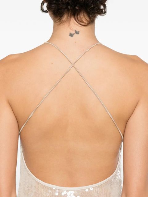 Oséree sequin-embellishment mini dress - Neutrals