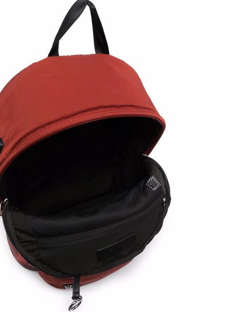 Diesel logo-patch panelled backpack - Red