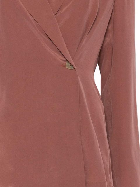 Alysi asymmetric blazer - Brown