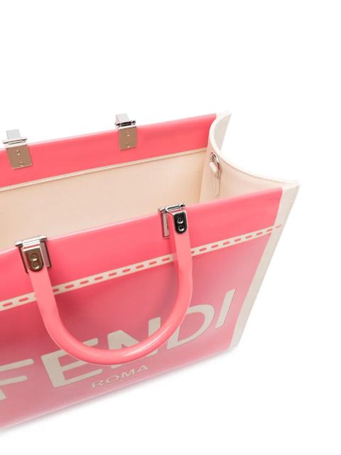 FENDI logo-print tote bag - Pink