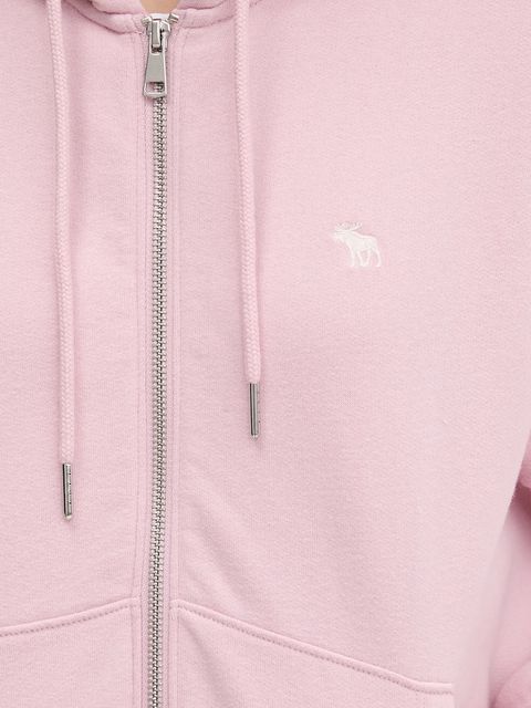 Abercrombie & Fitch bluza damska kolor różowy z kapturem KI152-5417-601