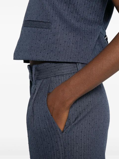 Maje pinstriped tailored trousers - Blue