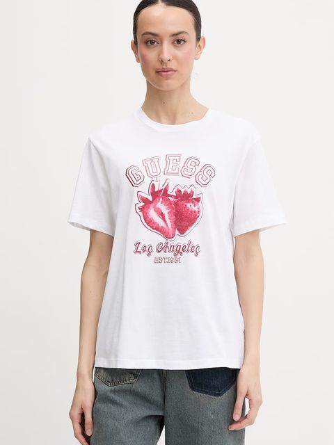 Guess T-shirt damski bawełniany RIN - zdjęcie produktu nr 1