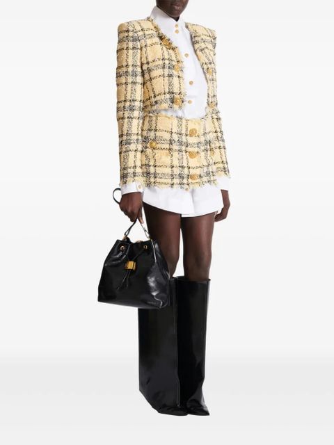 Balmain tweed buttoned skirt - Yellow - zdjęcie produktu nr 2