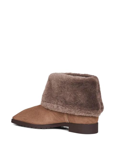 TOTEME shearling-cuff boots - Brown