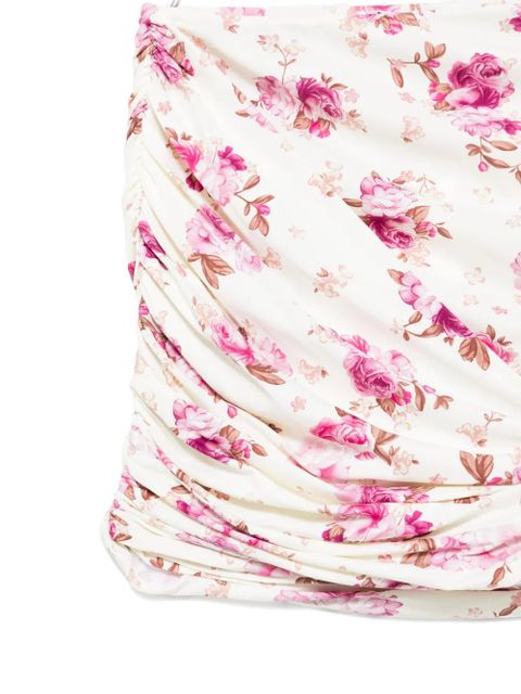 Magda Butrym floral ruched mini swin skirt - Neutrals - zdjęcie produktu nr 1