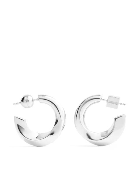 Jacquemus half-hoop earrings - Silver - zdjęcie produktu nr 1