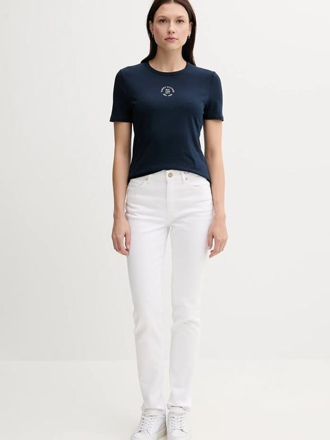 Tommy Hilfiger t-shirt damski kolor granatowy WW0WW45809