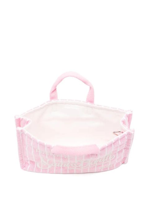 MC2 Saint Barth striped embroidered phone bag - Pink