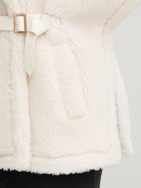 Blugirl Blumarine bezrękawnik z domieszką wełny kolor beżowy przejściowy PF5003.T0300