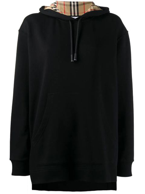 Burberry oversized checked hoodie - Black - zdjęcie produktu nr 1