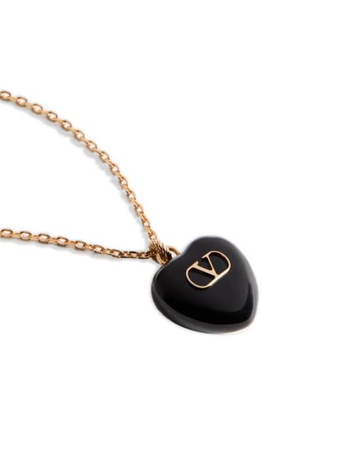Valentino Garavani heart-pendant necklace - Gold
