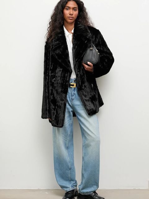 Answear.LAB płaszcz kolor czarny