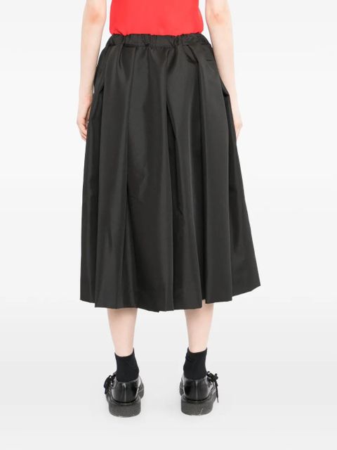 Comme Des Garçons pleated midi skirt - Black