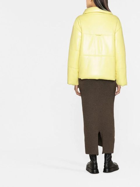 Nanushka oversize padded windbreaker jacket - Yellow