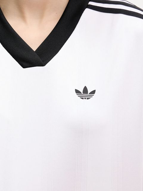 adidas Originals longsleeve Jacquard Ls Top kolor biały JV9740