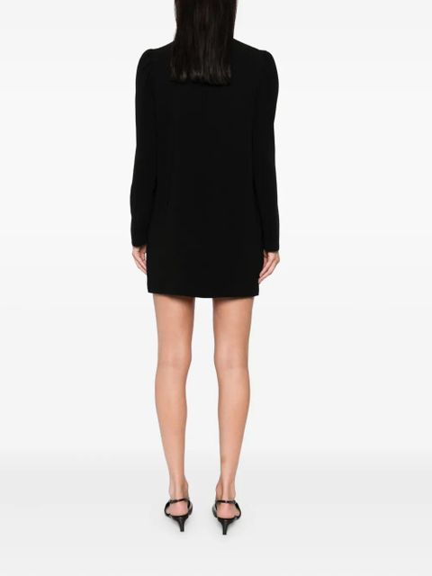 Max Mara high-neck long-sleeve dress - Black