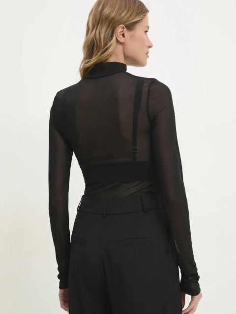 Answear.LAB body damskie kolor czarny gładka