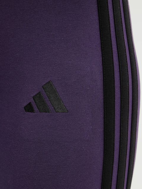 adidas legginsy Essentials damskie kolor fioletowy z aplikacją JY3176