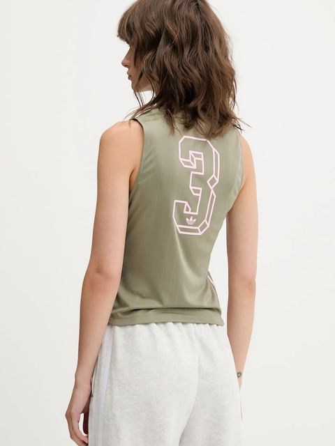 adidas Originals top V-Neck kolor zielony KD2281 - zdjęcie produktu nr 2