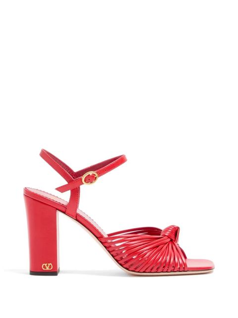Valentino Garavani Annet kidskin sandals 90mm - Red - zdjęcie produktu nr 1