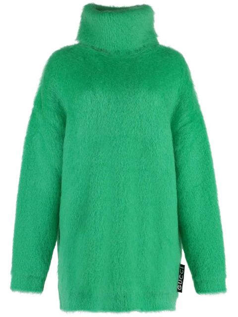 Gucci brushed mohair jumper dress - Green - zdjęcie produktu nr 1