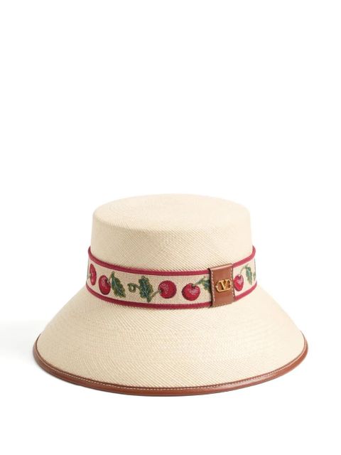 Valentino Garavani embroidered bucket hat - Neutrals - zdjęcie produktu nr 1