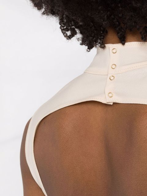 Jacquemus cut-out detailed dress - Neutrals