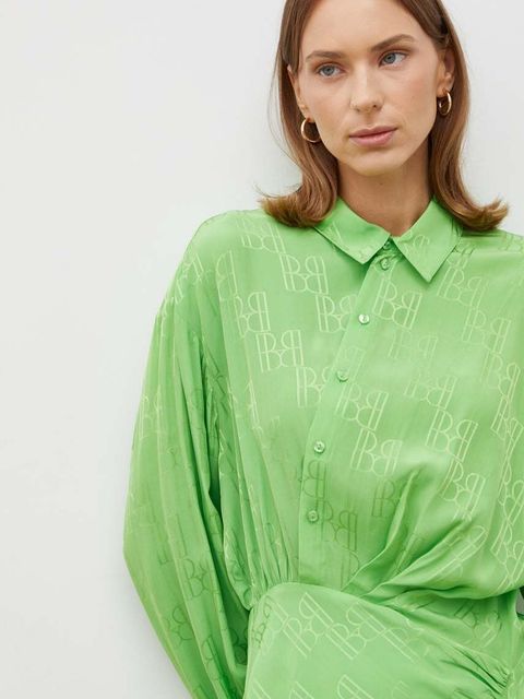 Herskind sukienka kolor zielony mini prosta