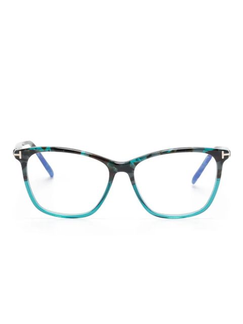 TOM FORD Eyewear butterfly-frame glasses - Blue - zdjęcie produktu nr 1