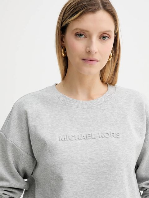 MICHAEL Michael Kors bluza damska kolor szary z aplikacją MT551QB5MF