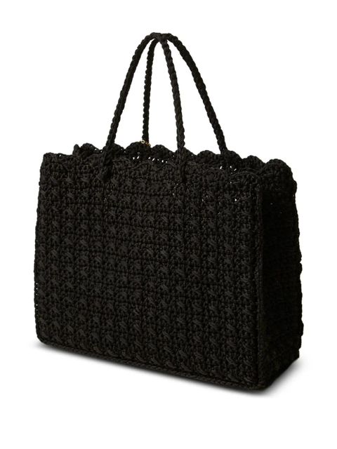 TWINSET floral-appliqué tote bag - Black - zdjęcie produktu nr 2